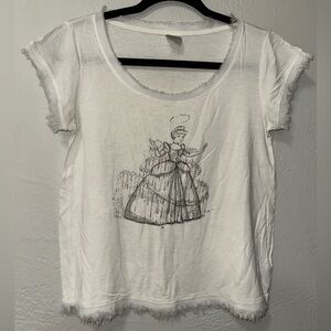 LC Lauren Conrad Disney Princess Cinderella Short Sleeve Graphic Shirt Top